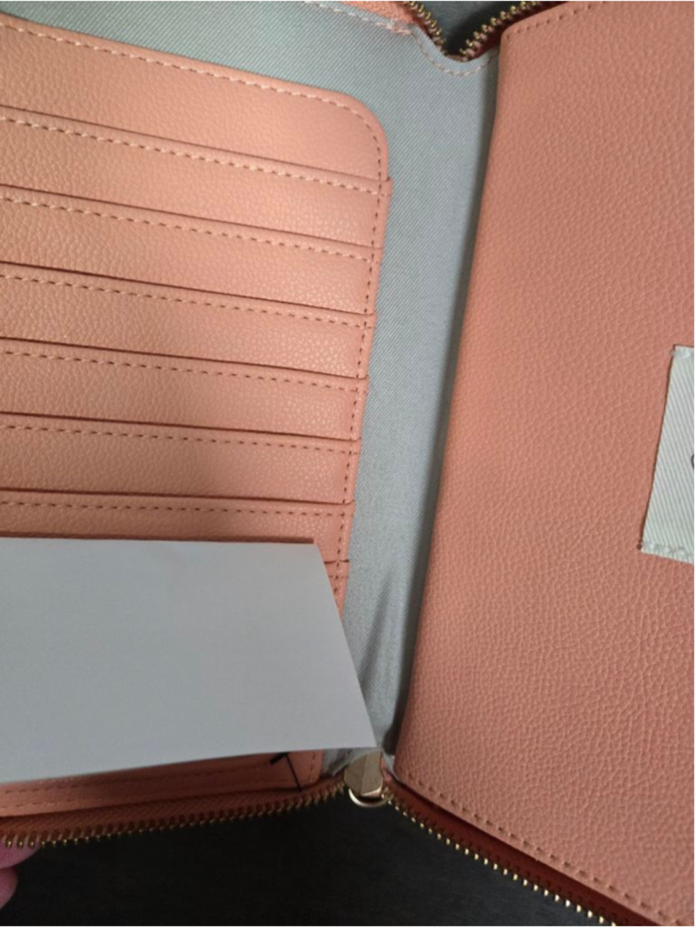 Women's Thirty-One Peach Zip-Around Wallet One Size - Picture 11 of 11